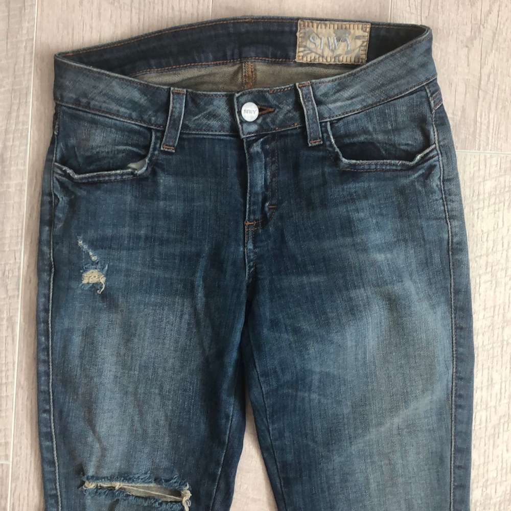 SIWY Hannah Skinny Jeans Size 24 Distressed - Picture 4 of 8